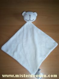 Doudou Ours Cocoon Blanc 