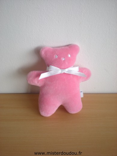 Doudou Ours Corolle Rose Mini doudou