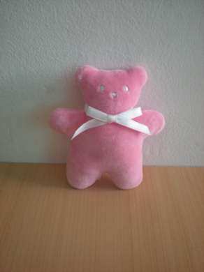 Doudou Ours Corolle Rose 