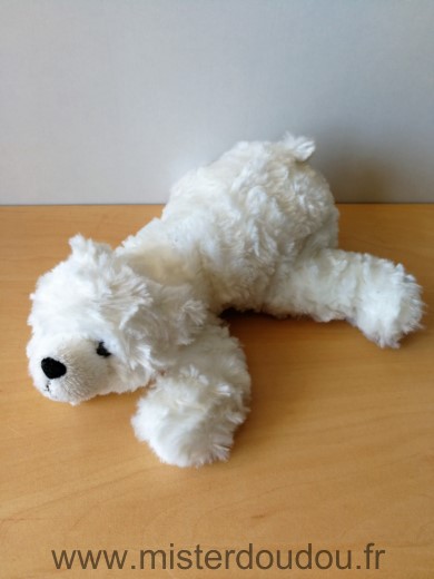 Doudou Ours Crations dani Blanc Comme neuf
