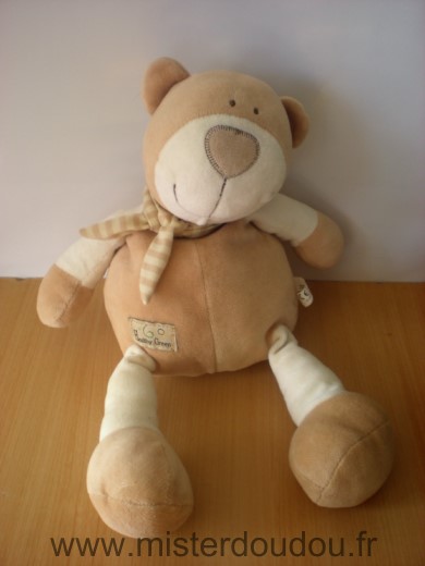Doudou Ours Credit agricole Marron healthy green 