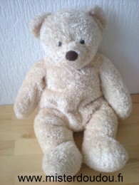 Doudou Ours Damart Beige Musical quand on appuie sur la patte