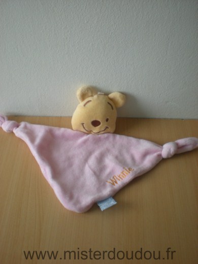 Doudou Ours Disney Rose 