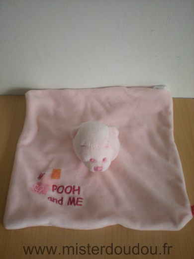 Doudou Ours Disney Rose 