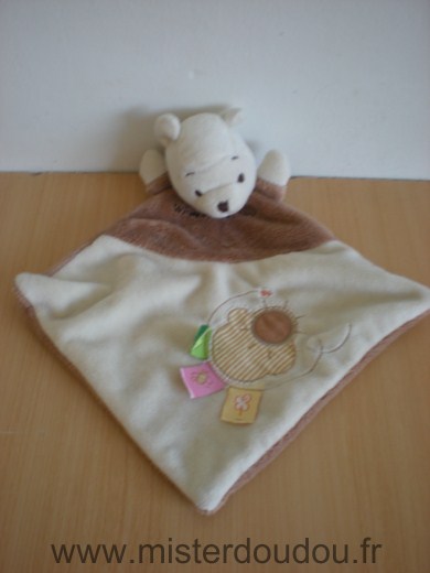 Doudou Ours Disney Winnie the pooh beige marron 