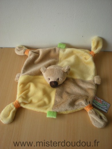 Doudou Ours Dodo d amour Jaune marron mgm 