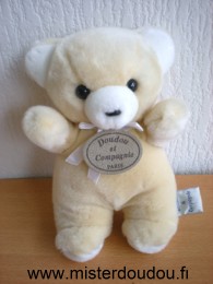 Doudou Ours Doudou et compagnie Beige en peluche 