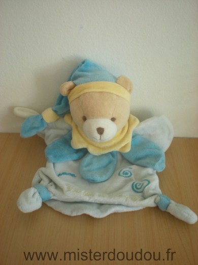 Doudou Ours Doudou et compagnie Bleu 