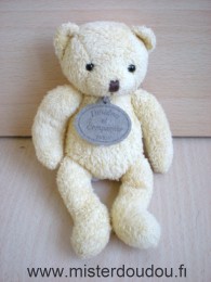 Doudou Ours Doudou et compagnie Jaune 