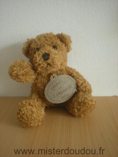 Doudou Ours Doudou et compagnie Marron 