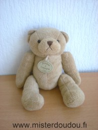 Doudou Ours Doudou et compagnie Marron Billes noires pour les yeux