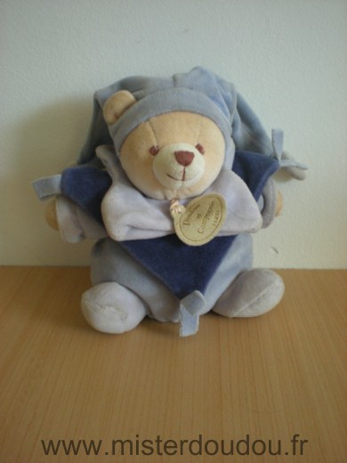 Doudou Ours Doudou et compagnie Violet mauve 