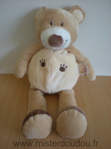 Doudou Ours Doukidou Beige ecru 