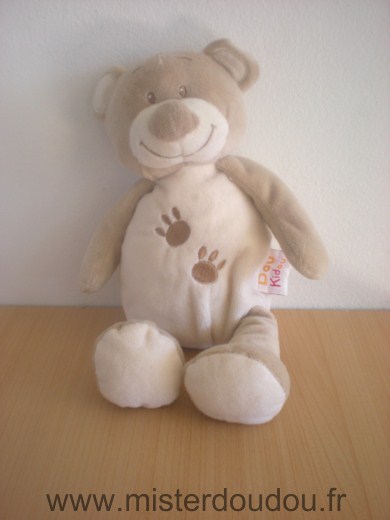 Doudou Ours Doukidou Beige ecru 