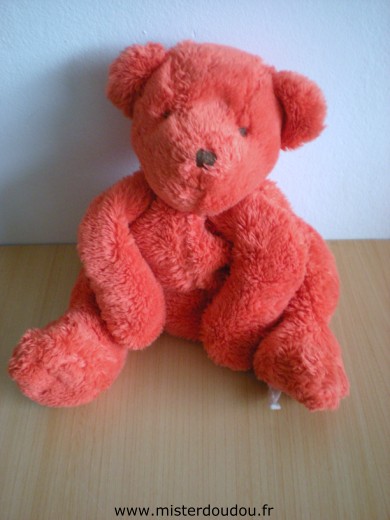 Doudou Ours Du pareil au même Rouge 