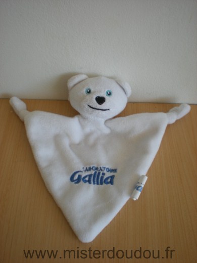 Doudou Ours Gallia Blanc 