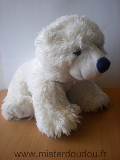 Doudou Ours Gipsy Blanc 