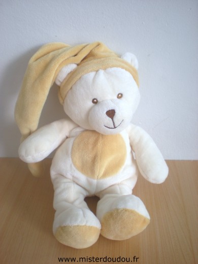 Doudou Ours Gipsy Ecru beige 