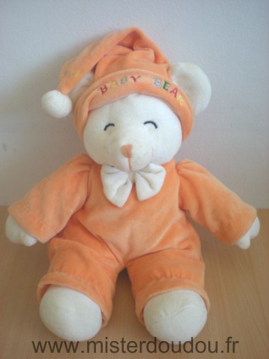 Doudou Ours Gipsy Orange  baby bear 
