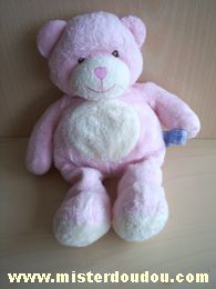 Doudou Ours Gipsy Rose blanc 