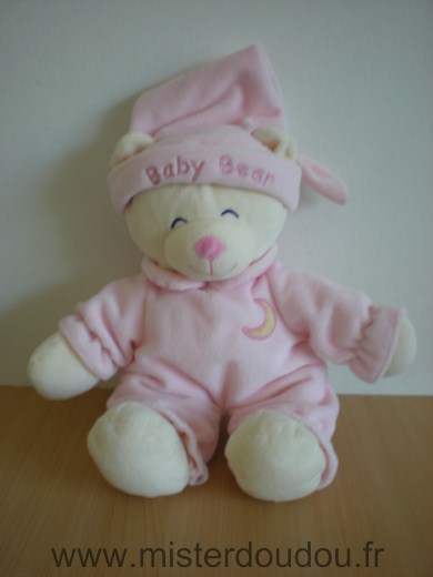 Doudou Ours Gipsy Rose lune jaune baby bear 