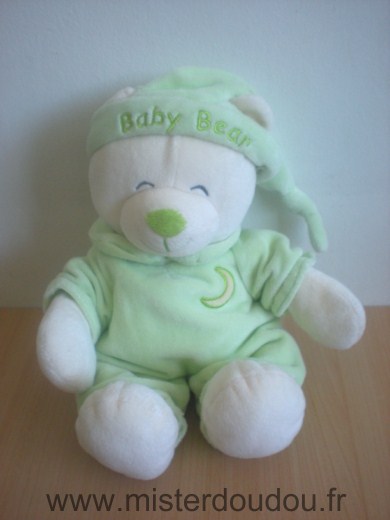 Doudou Ours Gipsy Vert baby bear 