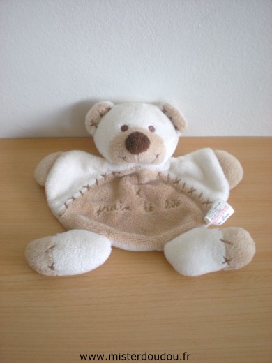 Doudou Ours Grain de ble Marron ecru, grain de blé 