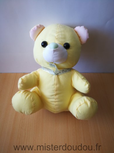 Doudou Ours Guerlain Jaune 