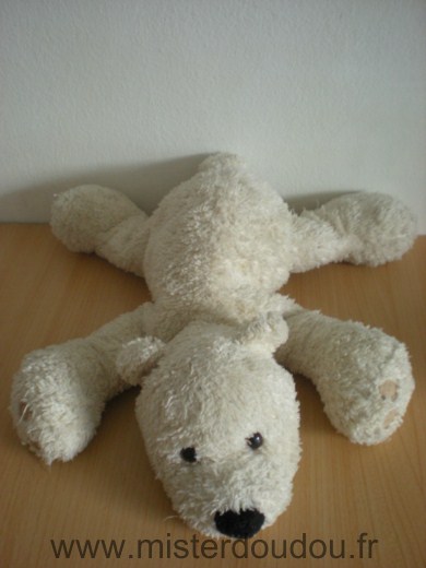 Doudou Ours Gund Ours polaire ecru 