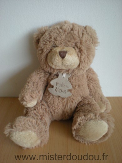 Doudou Ours Histoire d ours Beige 