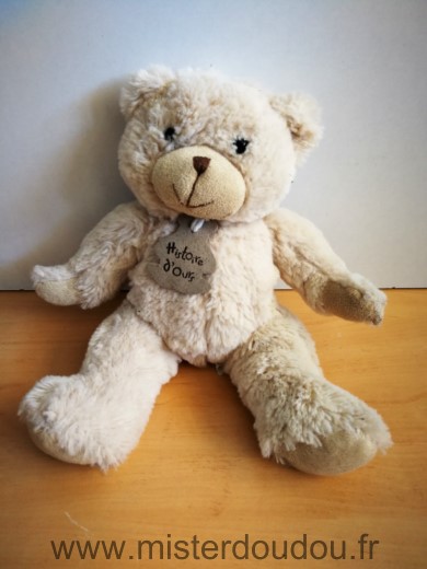 Doudou Ours Histoire d ours Beige 