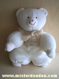 Doudou Ours Histoire d ours Blanc Calidoux nature