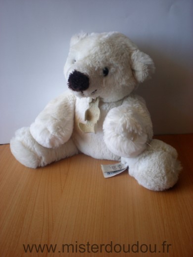 Doudou Ours Histoire d ours Blanc 