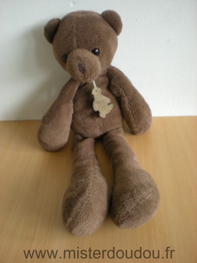 Doudou Ours Histoire d ours Marron longues pattes 