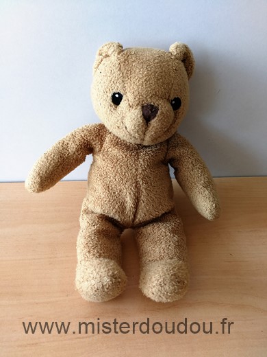 Doudou Ours Ikéa Marron moutarde 