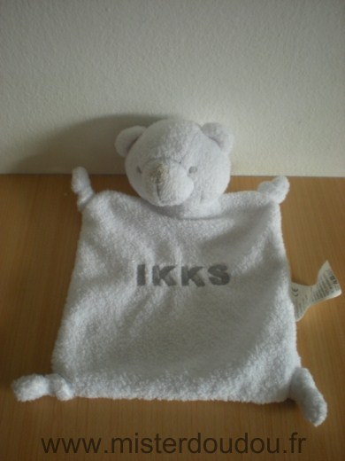 Doudou Ours Ikks Blanc 