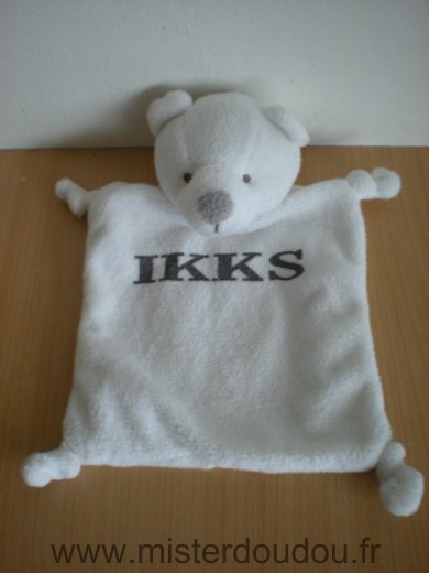 Doudou Ours Ikks Blanc 