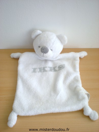 Doudou Ours Ikks Blanc 