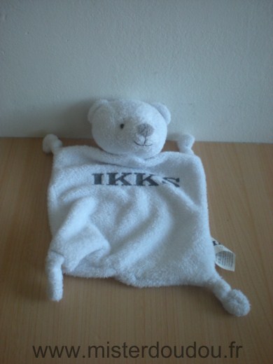 Doudou Ours Ikks Blanc 