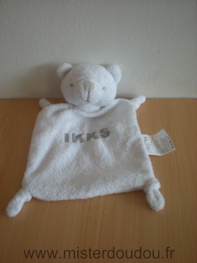 Doudou Ours Ikks Blanc 