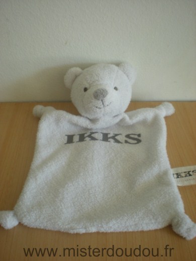 Doudou Ours Ikks Blanc ikks 