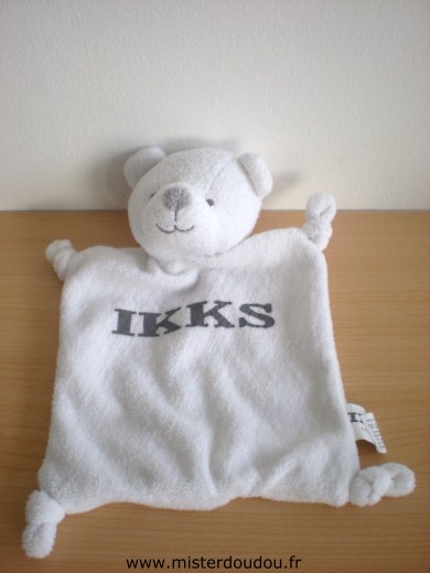 Doudou Ours Ikks Blanc ikks 