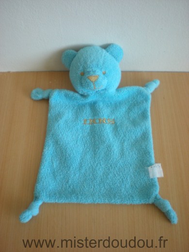 Doudou Ours Ikks Bleu 