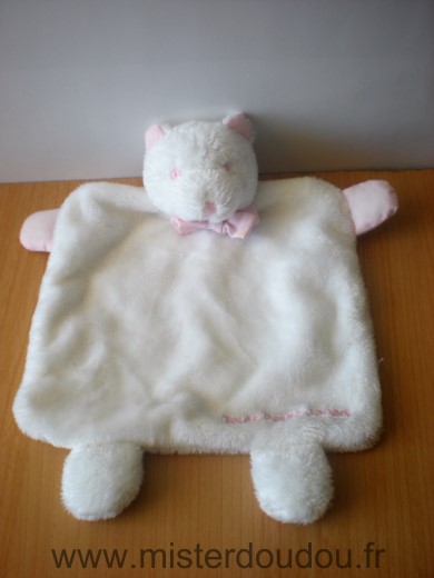 Doudou Ours Jacadi Blanc rose toute petite jacadi 