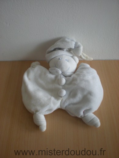 Doudou Ours Jollybaby Blanc bleu clair Le bleu clair est devenu presque blanc
nous le proposons pour depanner