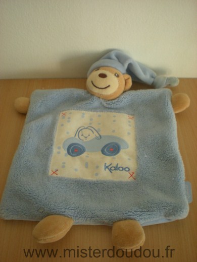 Doudou Ours Kaloo Bleu plume voiture 