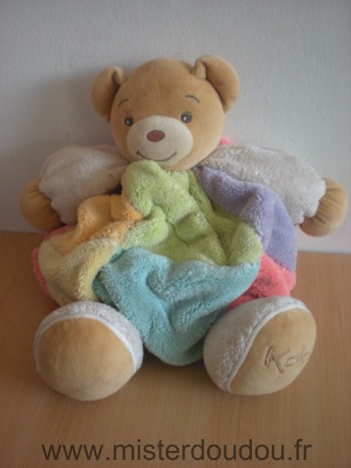 Doudou Ours Kaloo Multicolore 