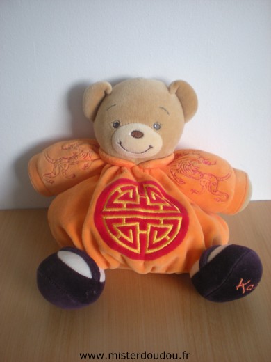 Doudou Ours Kaloo Orange 