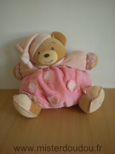 Doudou Ours Kaloo Rose 