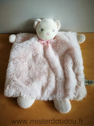 Doudou Ours Kaloo Rose perle 